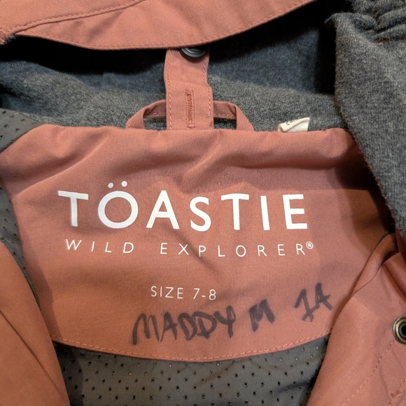 Toastie Jacket Girls 7-8 Full Zip Hooded Outdoor Flaws - Picture 4 of 9